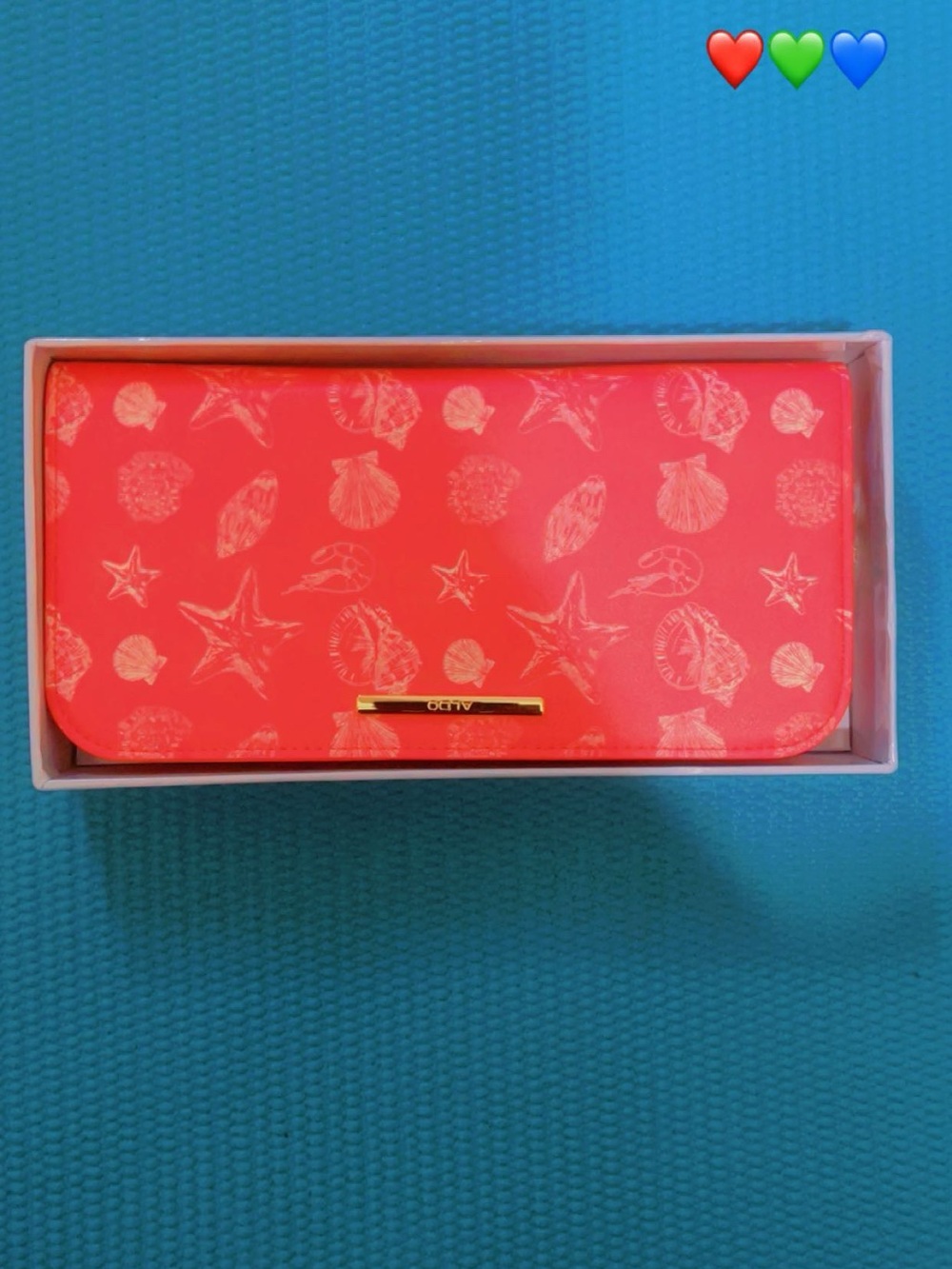 Aldo White Floral Logo Box
